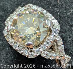 MaxSold Auction:  14k(5.12g), natural diamond (2.35ct), diamond (0.5ct)ring, size 6.25 - Toronto (Ontario, Canada) PARTNER MANAGED Downsizing Online Auction - Yonge Street
