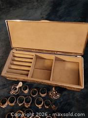 MaxSold Auction: Silver tone jewelry box with contents - Fairfield (California, USA) SELLER MANAGED Downsizing Online Auction - Dobe Lane (STORAGE)