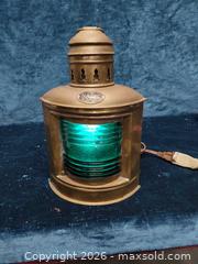 MaxSold Auction: Vintage brass nautical lamp - Fairfield (California, USA) SELLER MANAGED Downsizing Online Auction - Dobe Lane (STORAGE)