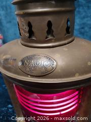 MaxSold Auction: Vintage red nautical lamp - Fairfield (California, USA) SELLER MANAGED Downsizing Online Auction - Dobe Lane (STORAGE)