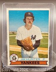 MaxSold Auction: 1979 O-Pee-Chee Jim "Catfish" Hunter Baseball Collectible Trading Card  - Newmarket (Ontario, Canada) PARTNER MANAGED Reseller Online Auction - Walter Avenue