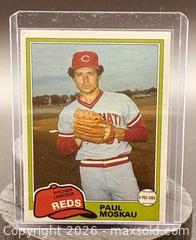 MaxSold Auction: 1981 O-Pee-Chee Paul Moskau Baseball Collectible Trading Card  - Newmarket (Ontario, Canada) PARTNER MANAGED Reseller Online Auction - Walter Avenue