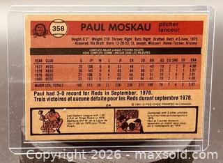 MaxSold Auction: 1981 O-Pee-Chee Paul Moskau Baseball Collectible Trading Card  - Newmarket (Ontario, Canada) PARTNER MANAGED Reseller Online Auction - Walter Avenue