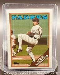 MaxSold Auction: 1988 Topps Lance McCullers Baseball Collectible Trading Card  - Newmarket (Ontario, Canada) PARTNER MANAGED Reseller Online Auction - Walter Avenue