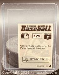 MaxSold Auction: 1989 Panini David Cone Stricker Baseball Collectible Trading Card  - Newmarket (Ontario, Canada) PARTNER MANAGED Reseller Online Auction - Walter Avenue