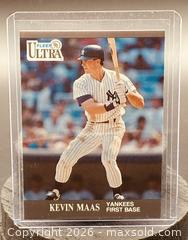 MaxSold Auction: 1991 Fleer Ultra Kevin Maas Baseball Collectible Trading Card  - Newmarket (Ontario, Canada) PARTNER MANAGED Reseller Online Auction - Walter Avenue