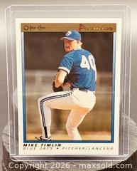 MaxSold Auction: 1991 O-Pee-Chee Premier Mike Timlin Baseball Collectible Trading Card  - Newmarket (Ontario, Canada) PARTNER MANAGED Reseller Online Auction - Walter Avenue