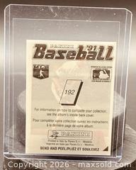 MaxSold Auction:  1991 Panini Mark McGwire Baseball Collectible Trading Card  - Newmarket (Ontario, Canada) PARTNER MANAGED Reseller Online Auction - Walter Avenue