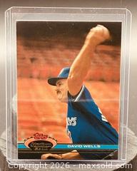 MaxSold Auction: 1991 Topps Stadium Club David Wells Baseball Collectible Trading Card  - Newmarket (Ontario, Canada) PARTNER MANAGED Reseller Online Auction - Walter Avenue