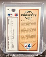 MaxSold Auction: 1991 Upper Deck Top Prospect Wil Cordero Baseball Collectible Trading Card  - Newmarket (Ontario, Canada) PARTNER MANAGED Reseller Online Auction - Walter Avenue