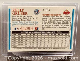 MaxSold Auction: 1992 Donruss McDonald's MVP Series Kelly Gruber Baseball Collectible Trading Card  - Newmarket (Ontario, Canada) PARTNER MANAGED Reseller Online Auction - Walter Avenue