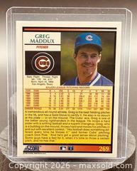 MaxSold Auction: 1992 Score Greg Maddux Baseball Collectible Trading Card  - Newmarket (Ontario, Canada) PARTNER MANAGED Reseller Online Auction - Walter Avenue