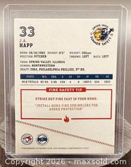 MaxSold Auction: 2017 J.A. Happ Toronto Blue Jays Baseball Collectible Trading Card  - Newmarket (Ontario, Canada) PARTNER MANAGED Reseller Online Auction - Walter Avenue