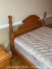 MaxSold Auction: Pine Queen Bed Frame C - Kingston (Ontario, Canada) SELLER MANAGED Downsizing Online Auction - Rankin Crescent