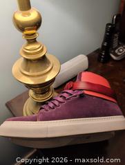 MaxSold Auction: Buscemi High-Top Sneakers Purple/coral/White Suede & Leather - Markham (Ontario, Canada) SELLER MANAGED Downsizing Online Auction -  Kings College Road