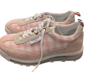 MaxSold Auction: Thom Browne Women's Pink & White Suede Tweed Sneakers EU 41 - Markham (Ontario, Canada) SELLER MANAGED Downsizing Online Auction -  Kings College Road