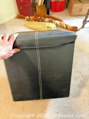 MaxSold Auction: Black Foldable Cube Storage Ottoman with Lid (Medium) 16x16x16 - Vancouver (British Columbia, Canada) SELLER MANAGED Estate Sale Online Auction - West King Edward Avenue (CONDO)