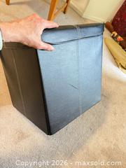 MaxSold Auction: Black Foldable Cube Storage Ottoman with Lid (Medium) 16x16x16 - Vancouver (British Columbia, Canada) SELLER MANAGED Estate Sale Online Auction - West King Edward Avenue (CONDO)