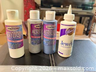 MaxSold Auction: Craft Supplies Lot: Acrylic Paints, Aleene's Glue & Assorted Beads - Vancouver (British Columbia, Canada) SELLER MANAGED Estate Sale Online Auction - West King Edward Avenue (CONDO)
