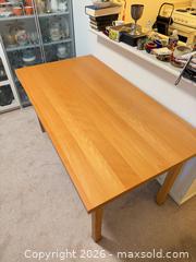 MaxSold Auction: Ikea  Rectangular Light Wood Dining Table, Seats 4-6 31x59x28” height - Vancouver (British Columbia, Canada) SELLER MANAGED Estate Sale Online Auction - West King Edward Avenue (CONDO)