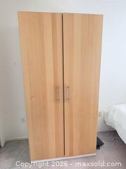 MaxSold Auction: Ikea Wood 2-Door Wardrobe / Armoire 39x23x79” contents NOT INCLUDED  - Vancouver (British Columbia, Canada) SELLER MANAGED Estate Sale Online Auction - West King Edward Avenue (CONDO)