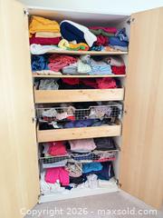MaxSold Auction: Ikea Wood 2-Door Wardrobe / Armoire 39x23x79” contents NOT INCLUDED  - Vancouver (British Columbia, Canada) SELLER MANAGED Estate Sale Online Auction - West King Edward Avenue (CONDO)