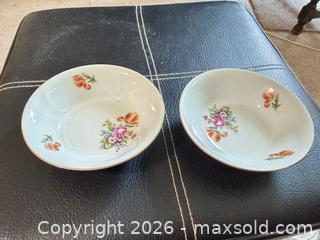 MaxSold Auction: Kahla Porcelain Floral Bowls with Gold Rim (2) - Vancouver (British Columbia, Canada) SELLER MANAGED Estate Sale Online Auction - West King Edward Avenue (CONDO)