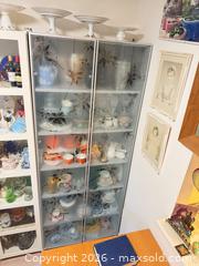 MaxSold Auction: Maybe Ikea Billy Double-Door Glass Display / Curio Cabinet with Metal Frame NO CONENTS!!! - Vancouver (British Columbia, Canada) SELLER MANAGED Estate Sale Online Auction - West King Edward Avenue (CONDO)