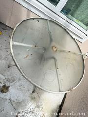 MaxSold Auction: Round Glass Top Patio Table, Metal Frame, 34" Dia - Vancouver (British Columbia, Canada) SELLER MANAGED Estate Sale Online Auction - West King Edward Avenue (CONDO)