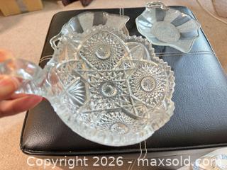 MaxSold Auction: Set of 3 Clear Pressed Glass Hobnail & Starburst Dishes - Vancouver (British Columbia, Canada) SELLER MANAGED Estate Sale Online Auction - West King Edward Avenue (CONDO)