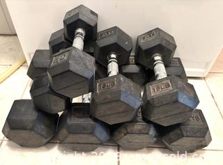 MaxSold Auction: Keys Hex Dumbbells - Newmarket (Ontario, Canada) SELLER MANAGED Downsizing Online Auction - Silken Laumann Drive