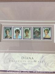 MaxSold Auction: Lady Diana framed Stamp Collection - Ottawa (Ontario, Canada) SELLER MANAGED Reseller Online Auction - Canadian Shield Avenue (CONDO)