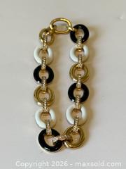 MaxSold Auction: 18K Gold + Enamel + Diamond Bracelet  - Toronto (Ontario, Canada) PARTNER MANAGED Estate Sale Online Auction -  Esander Drive (STORAGE)