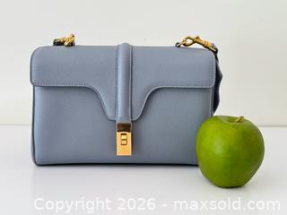 MaxSold Auction: Celine Teen Soft 16 in Pastel Blue Calf Skin Leather COA  - Toronto (Ontario, Canada) PARTNER MANAGED Estate Sale Online Auction -  Esander Drive (STORAGE)