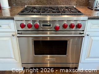 MaxSold Auction: Wolf Stainless Steel DF366 Duel Fuel 36” Range Oven  - Toronto (Ontario, Canada) PARTNER MANAGED Estate Sale Online Auction -  Esander Drive (STORAGE)