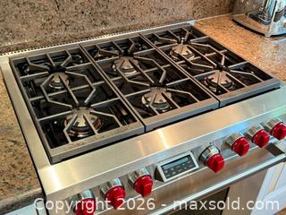 MaxSold Auction: Wolf Stainless Steel DF366 Duel Fuel 36” Range Oven  - Toronto (Ontario, Canada) PARTNER MANAGED Estate Sale Online Auction -  Esander Drive (STORAGE)