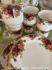 MaxSold Auction: Royal Albert Old Country Rose Lot One - Langley (British Columbia, Canada) PARTNER MANAGED Downsizing Online Auction - 24th Avenue