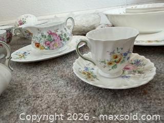 MaxSold Auction: Arcadia Bone China Floral Tea and Dinner Service - San Jose (California, USA) PARTNER MANAGED Estate Sale Online Auction - Union Avenue