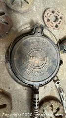 MaxSold Auction: Griswold Hinged No. 9 Cast Iron Skillet / Waffle or Sandwich Iron - San Jose (California, USA) PARTNER MANAGED Estate Sale Online Auction - Union Avenue