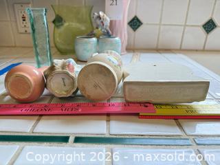 MaxSold Auction: Mixed Lot: Small Glass & Ceramic Vases, Porcelain Figurine & Wall Pocket - San Jose (California, USA) PARTNER MANAGED Estate Sale Online Auction - Union Avenue