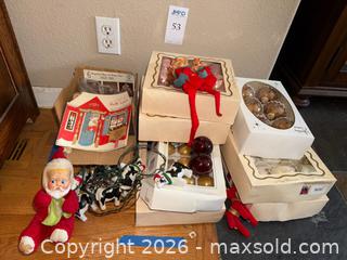 MaxSold Auction: Vintage Christmas decorations lot — glass ornaments & novelty lights - San Jose (California, USA) PARTNER MANAGED Estate Sale Online Auction - Union Avenue