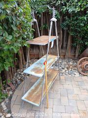 MaxSold Auction: Vintage Industrial Metal & Wood 3-Tier Plant Stand - San Jose (California, USA) PARTNER MANAGED Estate Sale Online Auction - Union Avenue