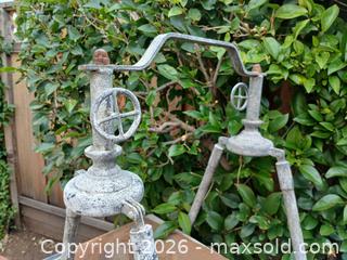 MaxSold Auction: Vintage Industrial Metal & Wood 3-Tier Plant Stand - San Jose (California, USA) PARTNER MANAGED Estate Sale Online Auction - Union Avenue