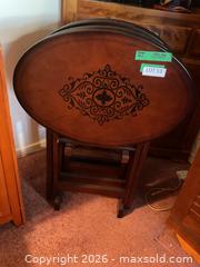 MaxSold Auction: Set of TV tables on stand - Oshawa (Ontario, Canada) SELLER MANAGED Charity/Fundraising Online Auction - Glen Street