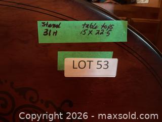 MaxSold Auction: Set of TV tables on stand - Oshawa (Ontario, Canada) SELLER MANAGED Charity/Fundraising Online Auction - Glen Street