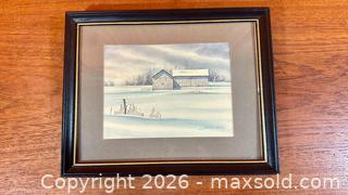 MaxSold Auction: February Morning by James Bessey Framed Print - Hamilton (Ontario, Canada) SELLER MANAGED Estate Sale Online Auction - Gertrude Street
