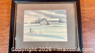 MaxSold Auction: February Morning by James Bessey Framed Print - Hamilton (Ontario, Canada) SELLER MANAGED Estate Sale Online Auction - Gertrude Street