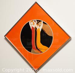 MaxSold Auction: Framed 70's Art Print "Two Ladies" - Toronto (Ontario, Canada) SELLER MANAGED Downsizing Online Auction - Nassau Street