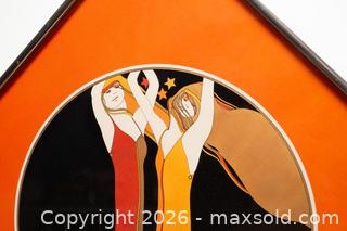 MaxSold Auction: Framed 70's Art Print "Two Ladies" - Toronto (Ontario, Canada) SELLER MANAGED Downsizing Online Auction - Nassau Street