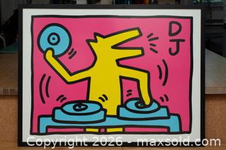 MaxSold Auction: Framed Keith Haring "Untitled (DJ Dog)" Art Print  - Toronto (Ontario, Canada) SELLER MANAGED Downsizing Online Auction - Nassau Street